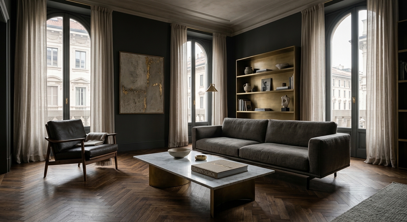 Interior de apartamento italiano